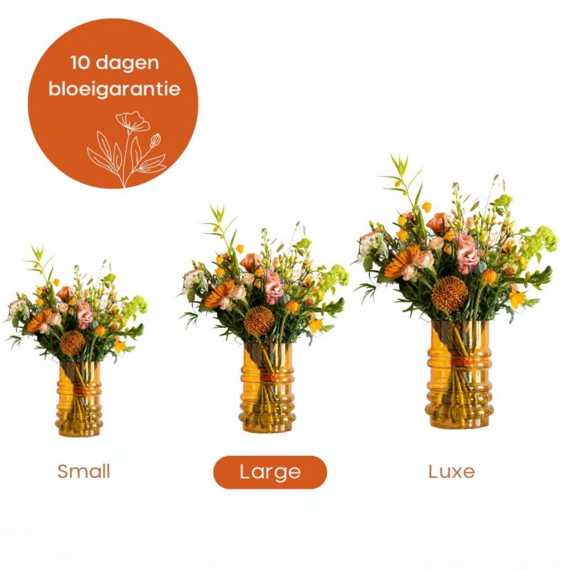 Perzikje - boeket van Hi!Blom (detailfoto)